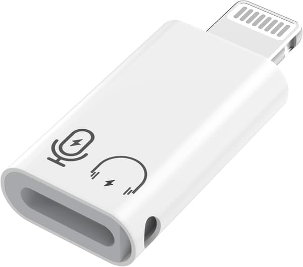 iPhone OTG Adapter, USB Type C Female to Lightning Male Charger Data Sync Dongle Type C Camera Card Reader Flash Drive Keyboard Mouse U Disk