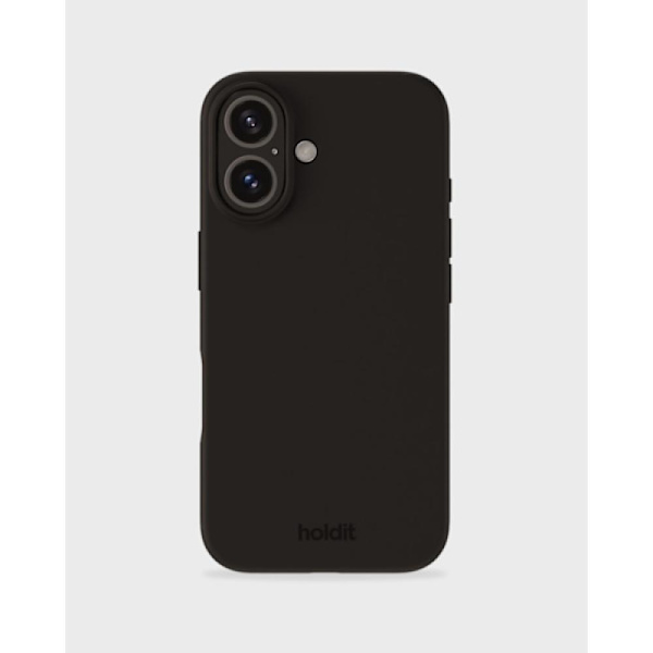 Holdit iPhone 16 -silikonikuori, musta
