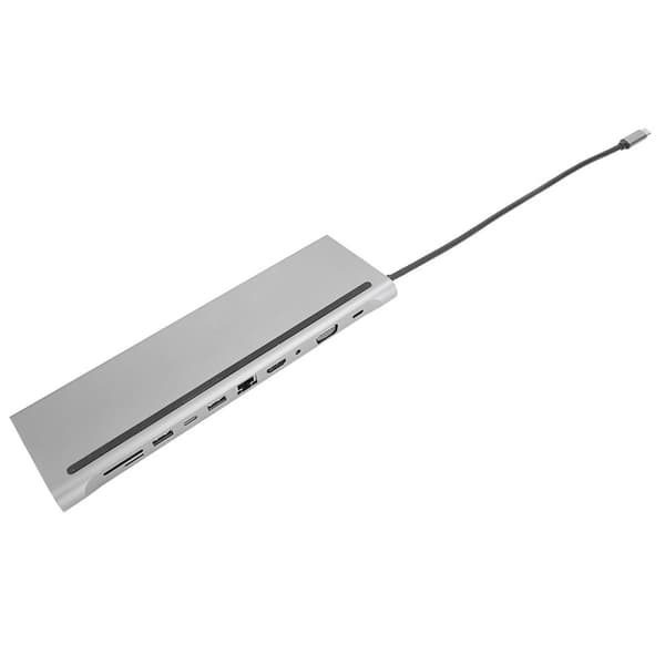11-in-1 USB C Hub HDMI Card Reader Multifunction Adapter Dock