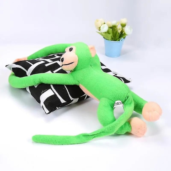 Hot! 60cm Langarmet Abe Plush Legetøj Blød Baby Sove Dukke Børnegave Abe Dukker Legetøj Fyldt Sød Børn Fødselsdag Julegave 01 green