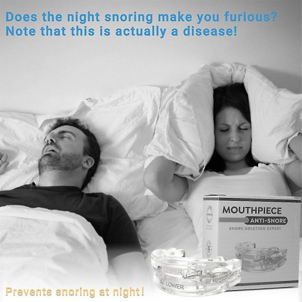 Nytt justerbart Anti Snoring Munstycke Guard Anti Snore Sömnapné Tandslipning