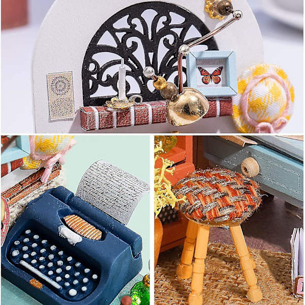 DIY Miniatyr Möbel Dockhus Kit Badrum Set (inspelningsstämning)