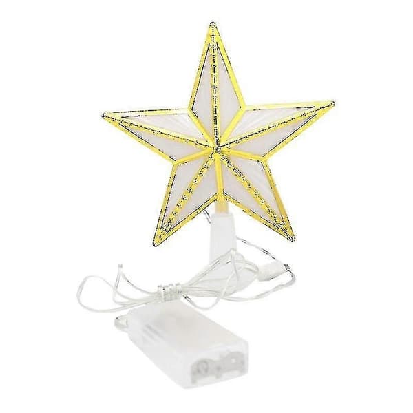 Christmas Tree Star Topper Plastic LED Lamp USB Powered