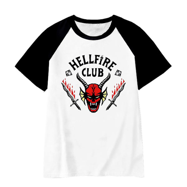 Stranger Things 4 Hellfire Club Kepsar/T-shirts/Skjortor/Outfit Set För Vuxna Och Barn Short Sleeve T-Shirt 8-9 Years