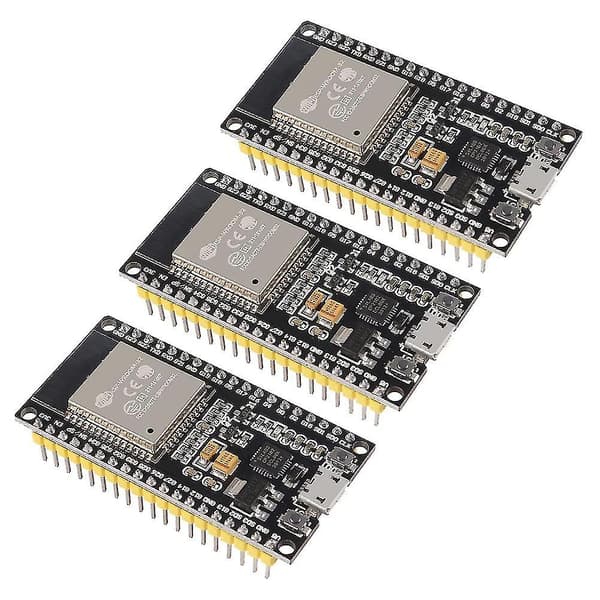 3 stk. Esp-wroom-32 Esp32 2-i-1 2.4ghz -tilstand Wifi + Bluetooth Cores Microcontroller Processor Til Id Black