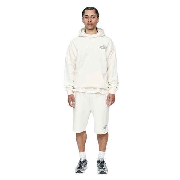 Kings Will Dream Studio Script hettegenser med trykk på ryggen, herre, L, Off White Off White L