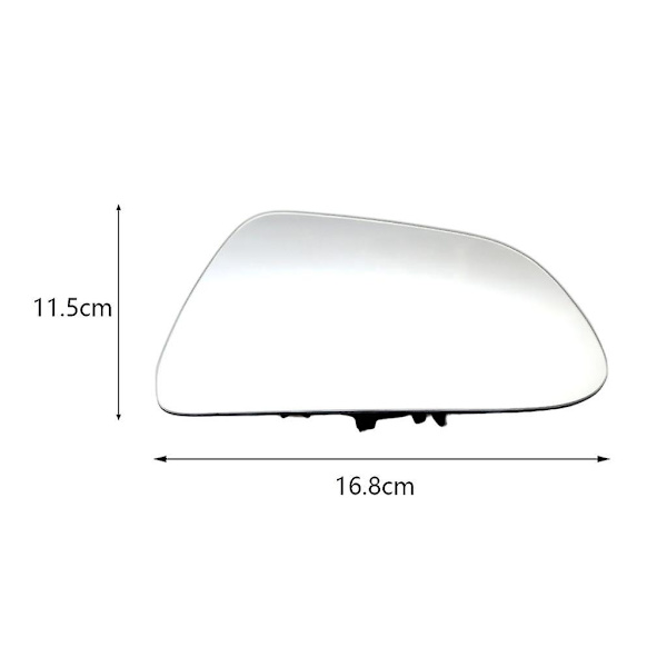 Side Speilvingespeilglass for Tesla Model 3 2016 og nyere Venstre Right