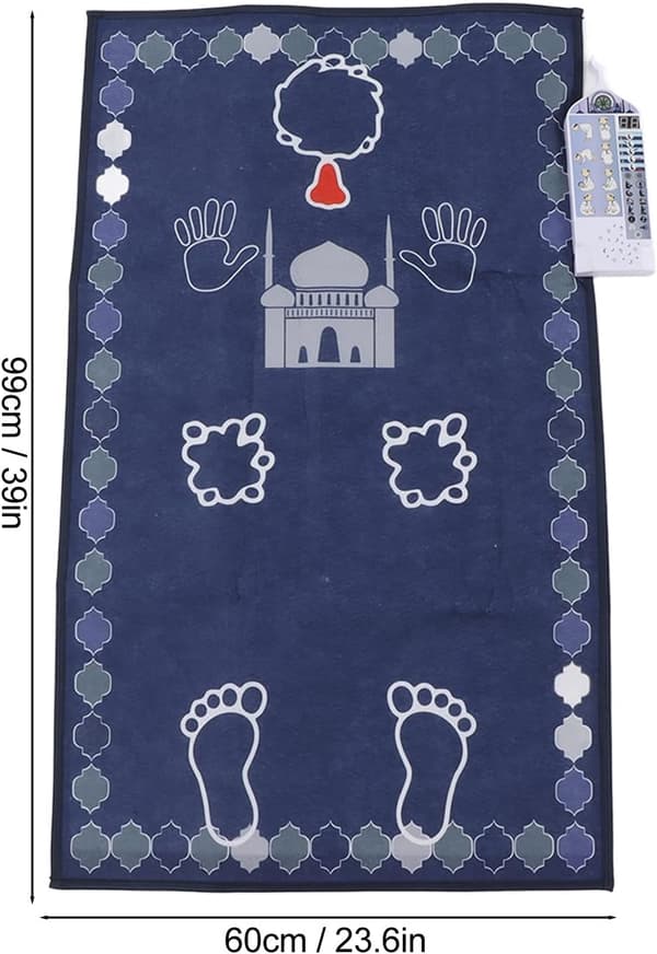 Muslim Prayer Mat, Electronic Interactive Prayer Mat, Touch-Sensitive Islamic Prayer Mat, Smart Teaching Mat for Muslim Prayer