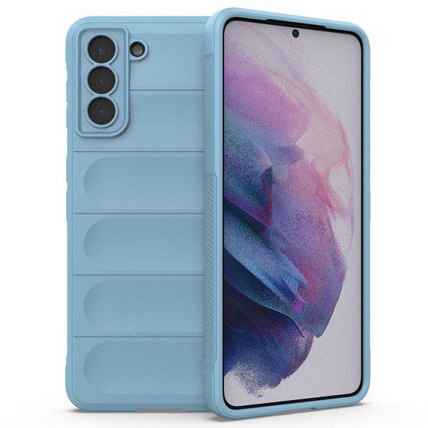 För Samsung Galaxy S21+ 5g Rugged Back Phone case Stötsäkert Mjuk TPU Cover Baby Blue