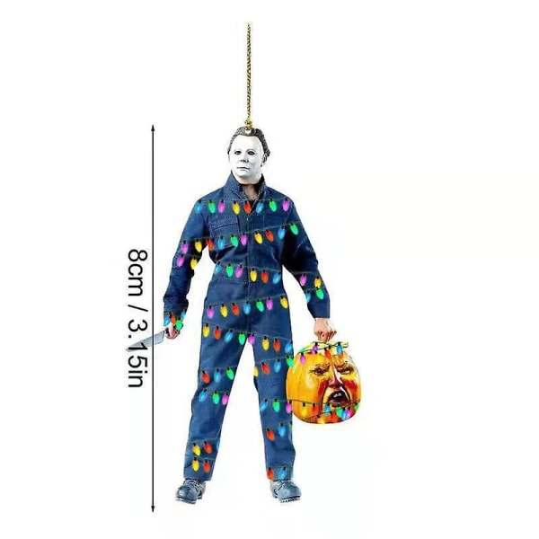 Halloween Christmas Horror Ornament Tredekorasjoner Nightmare Pendant Hangings style 6