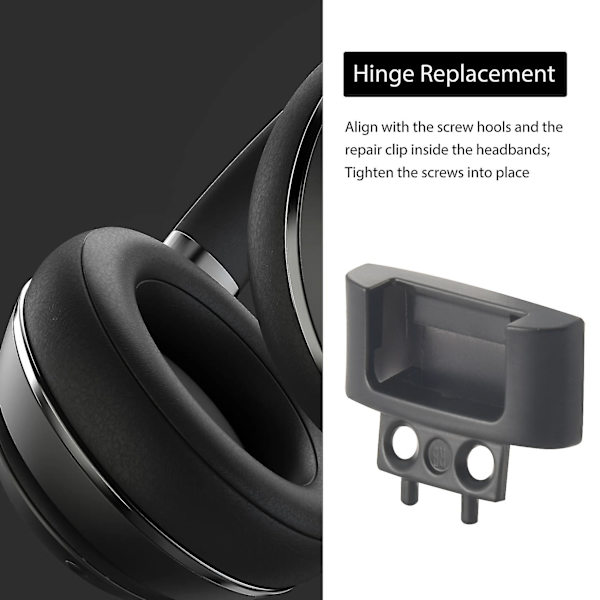 Hinge-erstatning Hodebåndsforbindelse Hinge Clip Deksel for Beats Solo 3 Wireless A1796 Øretelefoner