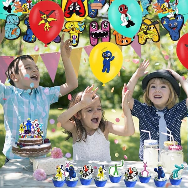 Roblox Rainbow Friends 2 -teemajuhlatarvikesarja, ilmapallosetti