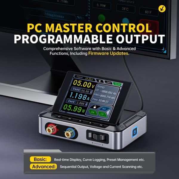 User-friendly Power Supply 30V 5A for Serial Device Connection, Portable Size Standard 0.42