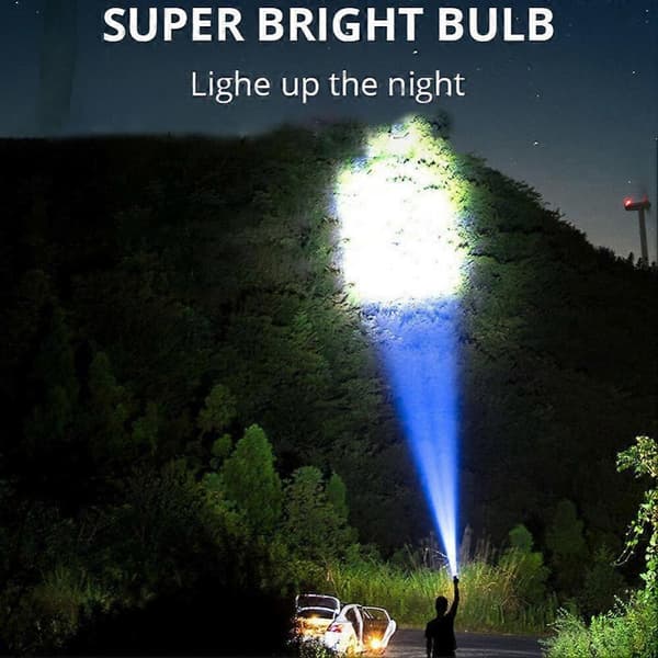 4LED Flashlight Powerful USB Rechargeable Flashlight 500lm COB Camping Flashlight Flashlight Camping Hiking Fishing Lighting
