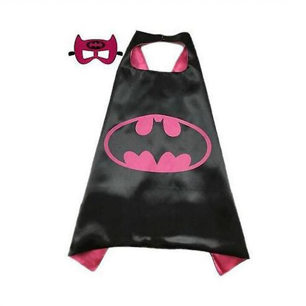 Børne Drenge Marvel Superhelt Superman DC Kappe med Øjenmaske Cosplay Kostume Rose Red Batman