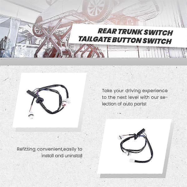 Nissan X-Trail 2007-2014 Bakluke Knapp Bryter Kit - Delenummer 25380-JG00A og 25380JG00A Black