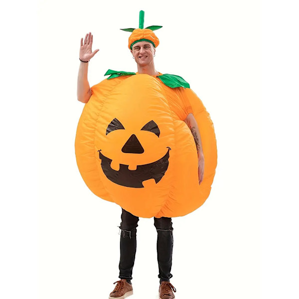 Super söpö ja hauska Halloween- ja joulujuhliin sopiva puhallettava kurpitsapuku aikuisille Adults