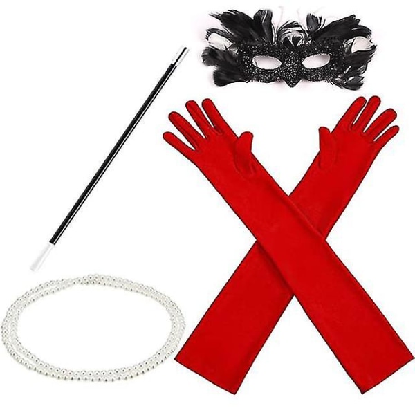 Cosplay Halloween-asuun Party-peruukki Cruella De Vil Musta Valkoinen Ponnareilla Lyhyt Bob Naisille Lämpökestävä Synteettinen Peruukki 4pcs accessories