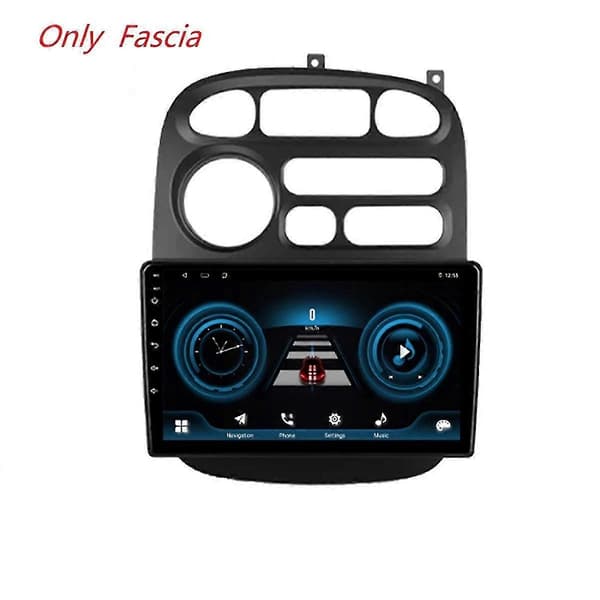 9 tums bilfasadrammonteringsadapter Android Audio Dash Trim Kit för H1 Starex 1997-2007