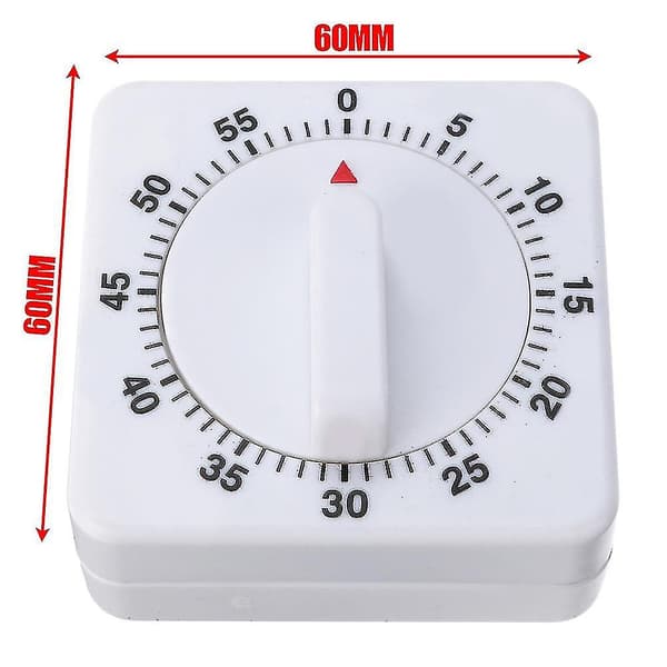 Mekanisk køkkentimer, køkkentimer i rustfrit stål, timer