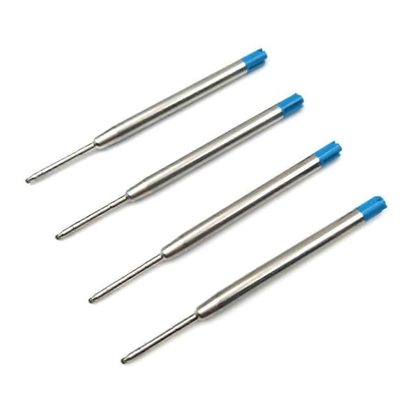 10 stk utskiftbare blekkrefiller, kulepennrefiller 1,0 mm spiss Black