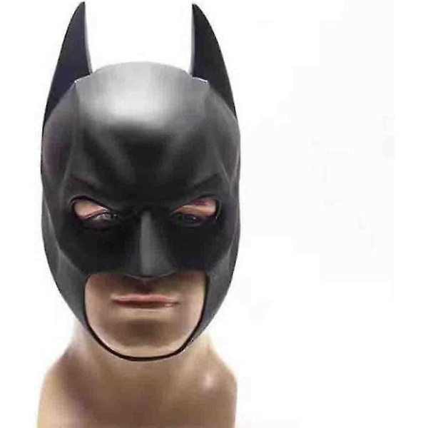 Bta-man Mask, med kåpa The Dark Knight Rises Latexhjälm Vuxen Cosplay Prop, svart