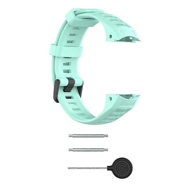 Silikone Urrem til Garmin Instinct Tactical/Instinct Tide/Instinct 2/Instinct Armbånd med Sort Spænde Teal