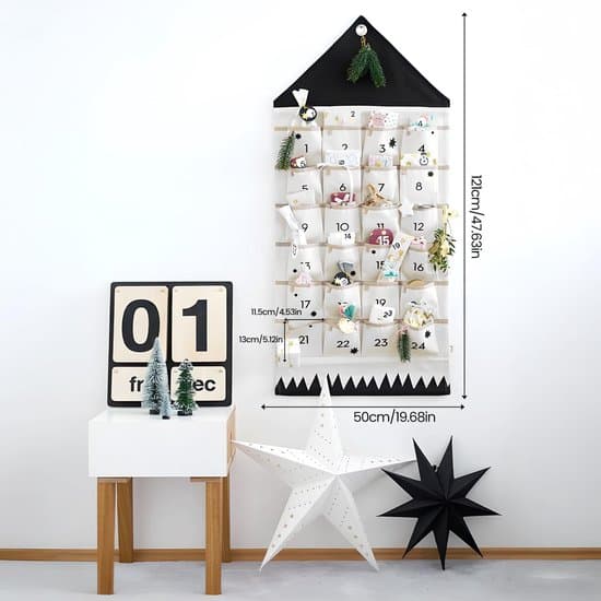 Omgoods gjenbrukbar adventskalender med 24 rom