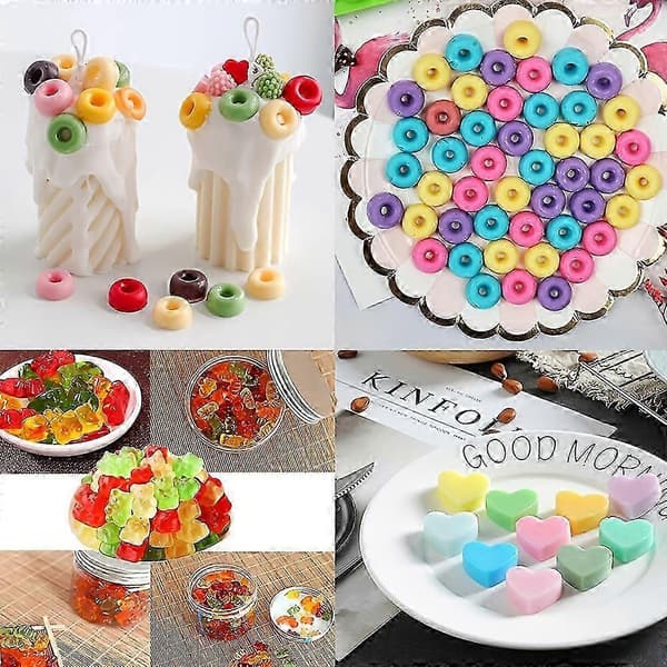 5 stk. Silikone Gummibjørne Chokoladeforme, med 2 Droppere, Non-stick Silikone Slikforme, DIY Forme 5