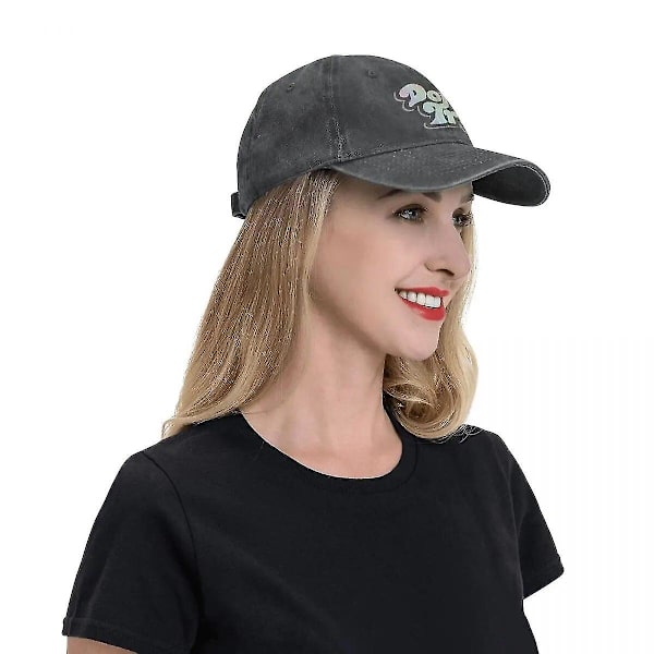 Dont Trip Trucker Hats Merch Mode Distressed Denim Rolig Logotyp Basebollkeps För Män Kvinnor Justerbar Blue