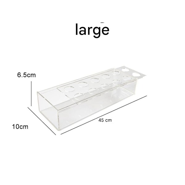 Klar akryl blomvas rektangulär blommig mittpunkt för matbord, lång rektangel akryl vas för hem bröllop matbord dekoration 45X6.5X10