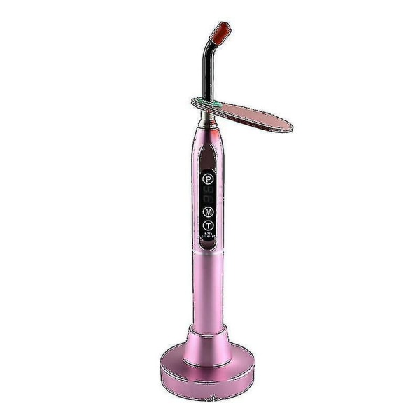 Dental ljushärdningsmaskin, metall LED dental härdningslampa, lämplig för dental utrustning, modell Ad466, färgen är rosa pink