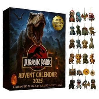 Dino-tema 24-dagers adventseske i akryl