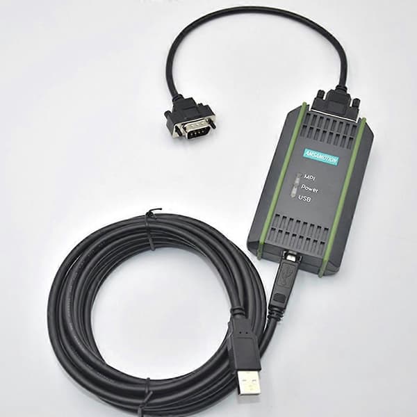 USB Programmeringskabel til S7-200/300/400 PLC RS485 Profibus MPI Kommunikation Erstatning for 6ES7972-0CB20-0XA0 black