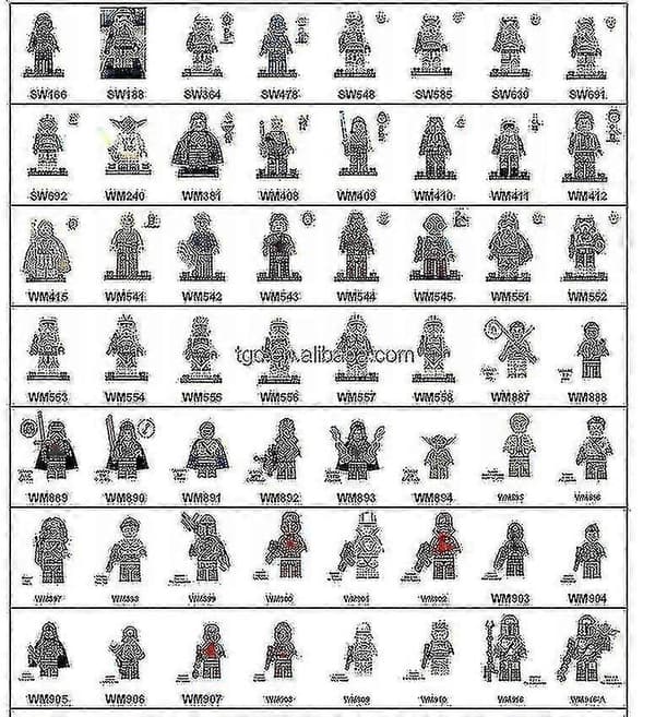 501. Legion Clone Trooper Army Set Mini Captain Rex Jesse Og Echo Star Captain Rex 501. Clone Trooper Wars Figurer Klodser