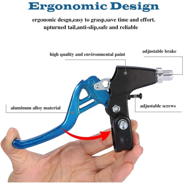 Polkupyörän jarruvivut, maantiepyörät, maastopyörät, BMX, halkaisija 2,2 cm, polkupyörän osat. (sininen)