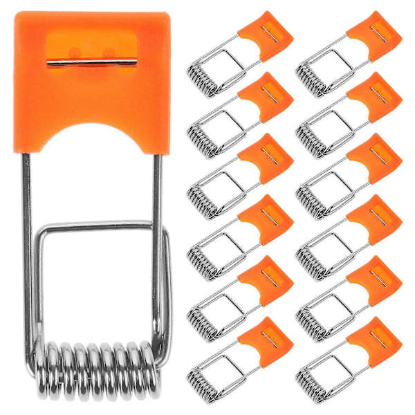 100 stk Panel Lys Fjær Klipp Nedlys Holdende Klipp Lys Holdende Klipp Innfelt Lys Holdende Klipp (LGL) Oransje Orange 4.20X1.70X0.60CM