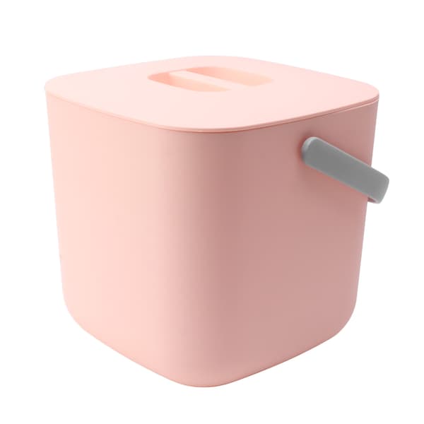 Mini Diskmaskin 18W 8.5V 2A 2000mah Bärbar Bänkdiskmaskin för Disk Frukt Grönsaker Rosa