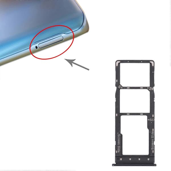 SIM + Micro SD-kortbakke til Tecno Spark 6 KE7