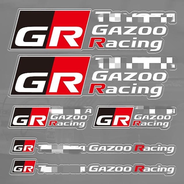 Bil-klistermærke Gazoo Racing Gr-logo-emblem Auto-mærkatklistermærker - Klistermærker til bilinteriør GR-1