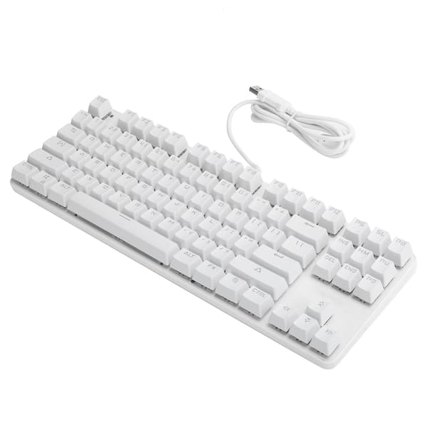 Mechanical Keyboard 87 Keys USB2.0 Wired Backlight Gaming Office Supplies Computer Components 919-10