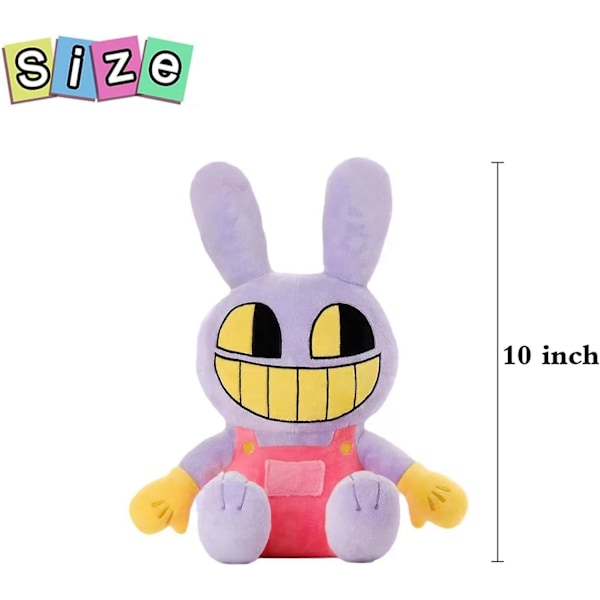 Uskomaton Digital Circus -pehmolelu, 11,2 tuuman Digital Circus -pehmolelut, Pomni ja Jax -täytetyt eläimet plushie-nukke lahjaksi lapsille ja faneille (jax-a)