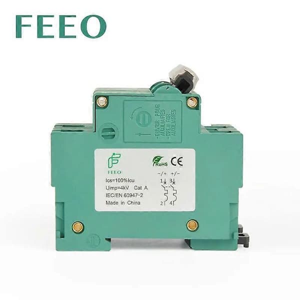 FEEO 2P 80A 100A 125A DC 800V Afbryder Solenergi Afbryder TIL PV System C kurve MCB CE Certifikat 125A 2P 800V