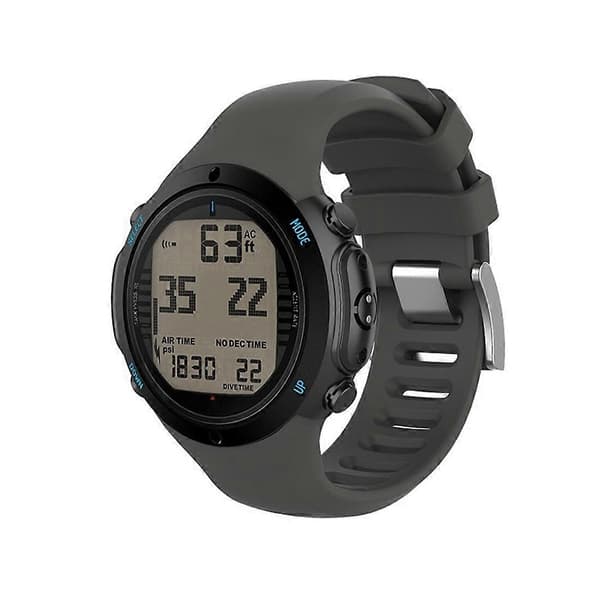 Älykellon silikoninen ranneke Suunto D6i -kelloon Grey