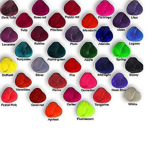 8 X La Riche-retninger Semi-permanent hårfarve 88 ml badekar - vælg dine nuancer Neon Blue