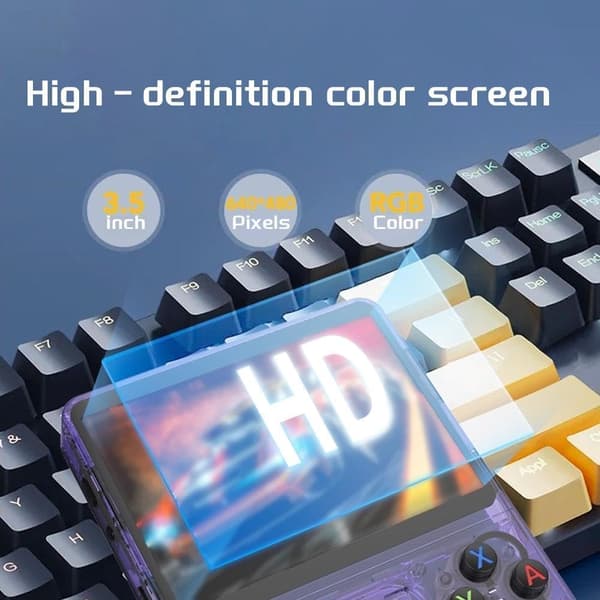 R36S Retro Handheld Gaming Console with 3.5\" IPS Screen, 128GB and 21,000+ Classic Games, Open Source Linux System, Portable Pocket Video Player