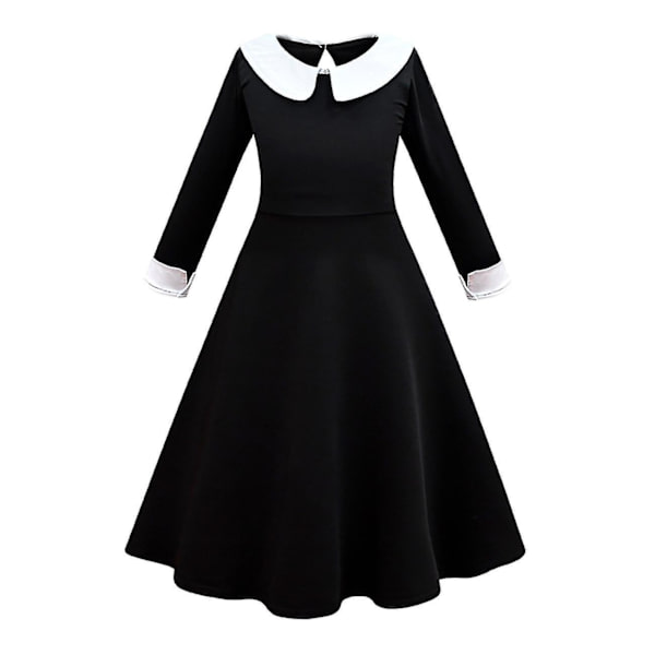 Wednesday Addams Set Festkläder för Vuxna och Barn Endast Klänningar Only dresses 140cm