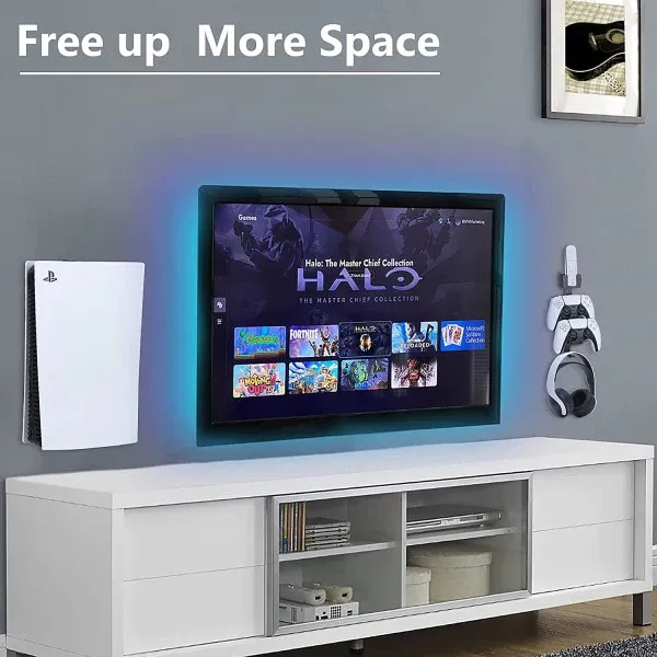 PS5 Game Console Universal Wall Mount Console Holder Game Controller Headphone PS5 Console Holder Headphone Grip Mount