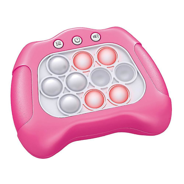 Pop It Dekompresjon Banebrytende puslespillkonsoll Stressrelief Fidget Toy Quick Push Bubble Spillkonsoll Gaver til barn Pink