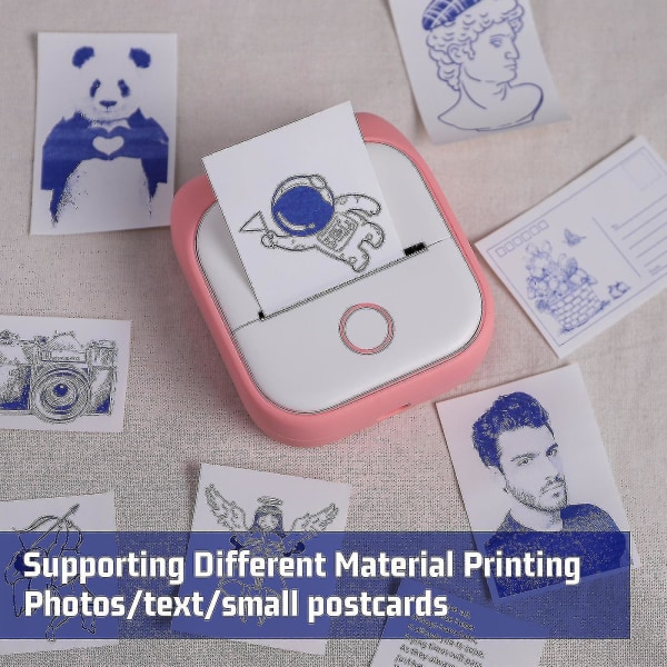 Phomemo 3 ruller selvklebende gjennomsiktig klistremerke termisk papir for T02 M02x etikett klistremerke DIY fototekster studie notater utskrift Set 5